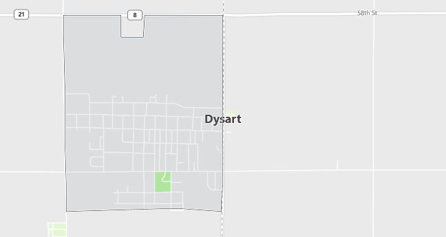 Map of Dysart, IA