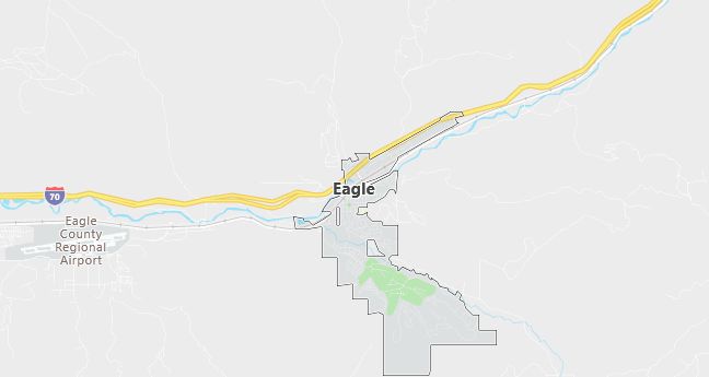 Map of Eagle, CO