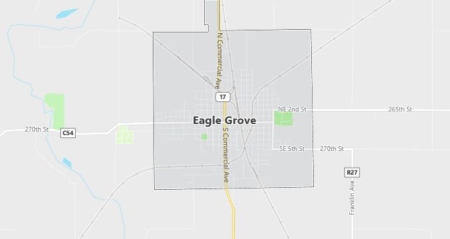 Map of Eagle Grove, IA