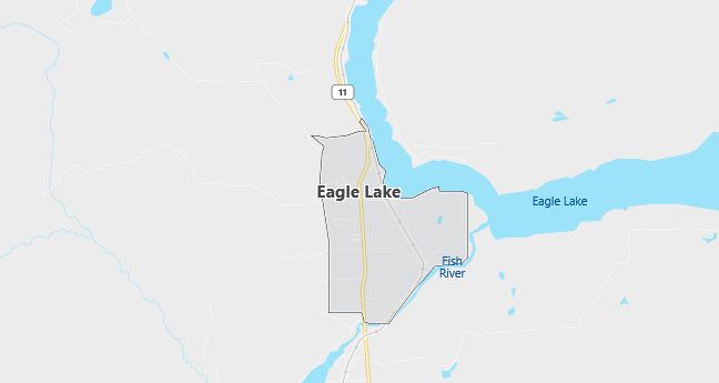 Map of Eagle Lake, ME