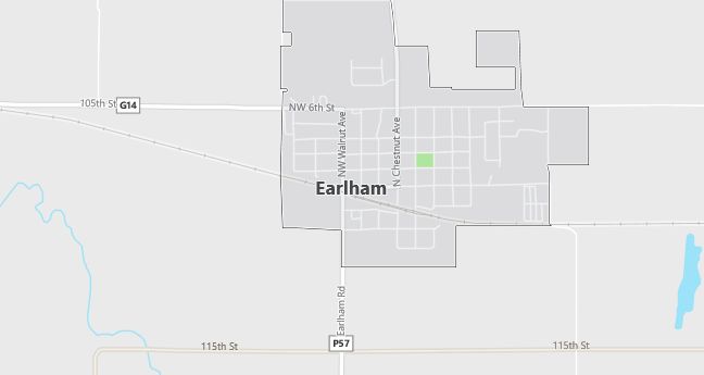 Map of Earlham, IA