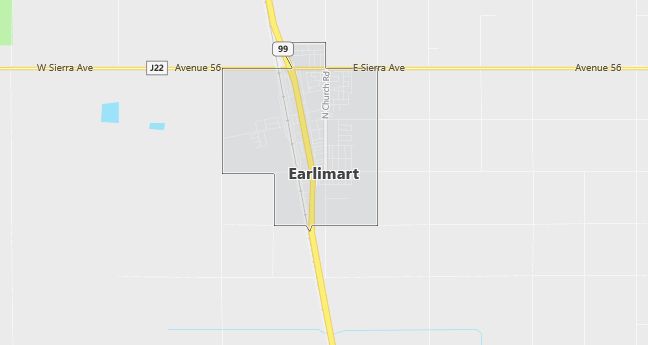 Map of Earlimart, CA