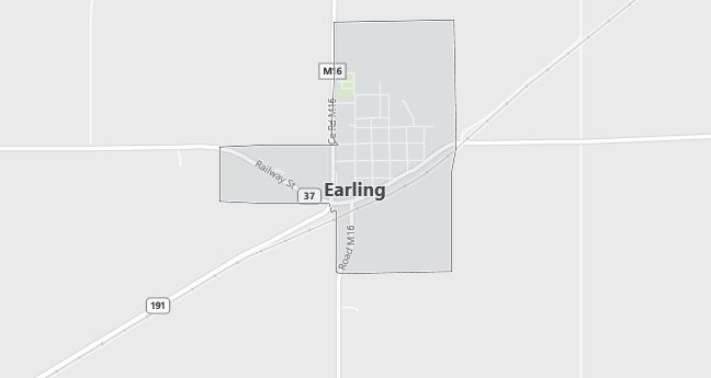 Map of Earling, IA