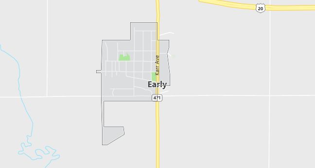 Map of Early, IA