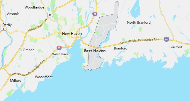 Map of East Haven, CT