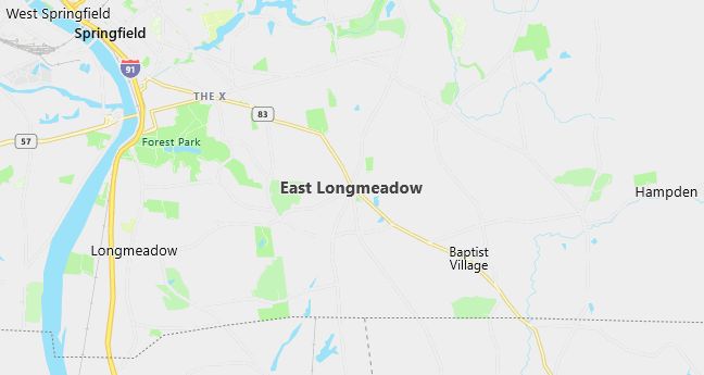 Map of East Longmeadow, MA