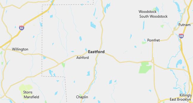 Map of Eastford, CT