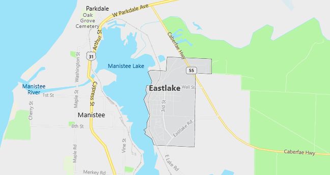 Map of Eastlake, MI