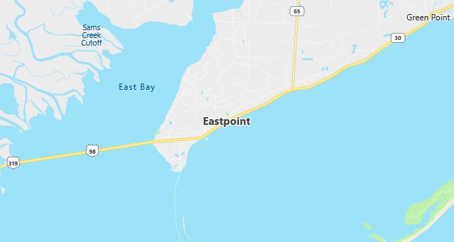 Map of Eastpoint, FL