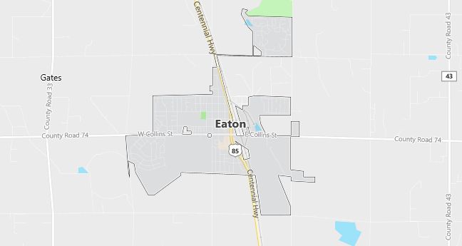 Map of Eaton, CO