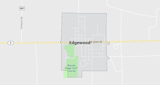 Map of Edgewood, IA