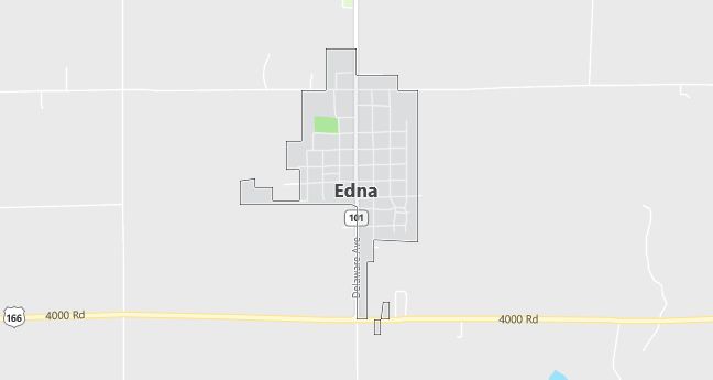 Map of Edna, KS