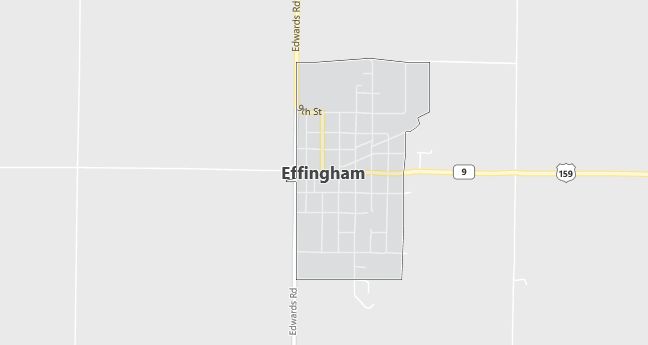 Map of Effingham, KS