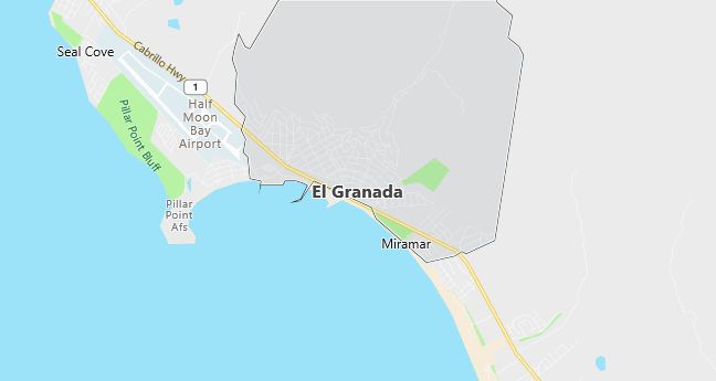 Map of El Granada, CA