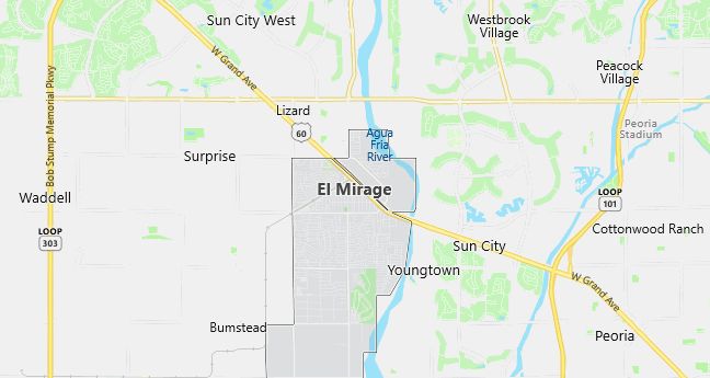 Map of El Mirage, AZ