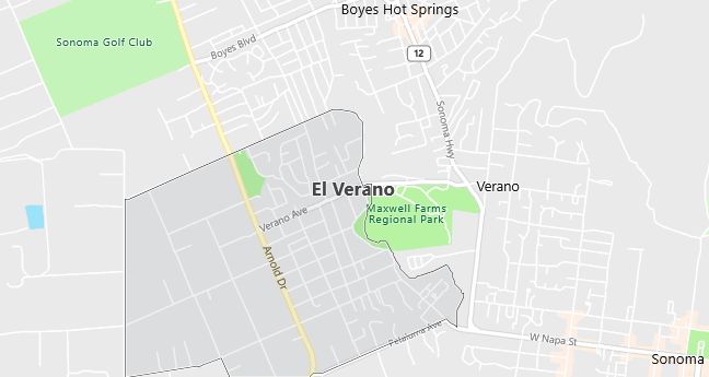 Map of El Verano, CA