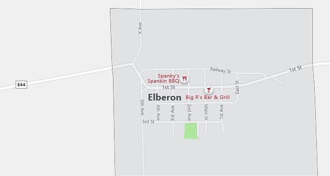 Map of Elberon, IA