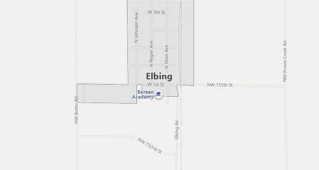 Map of Elbing, KS