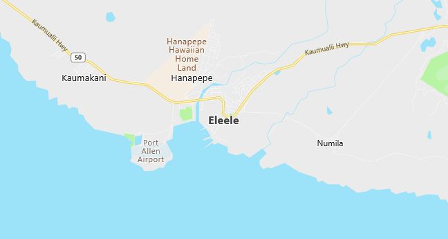 Map of Eleele, HI