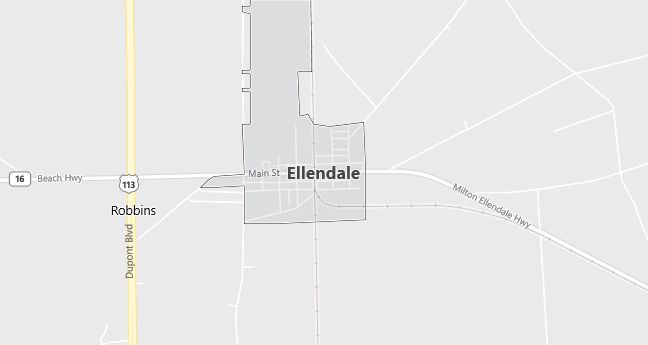 Map of Ellendale, DE