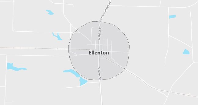 Map of Ellenton, GA