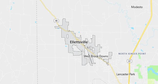 Map of Ellettsville, IN