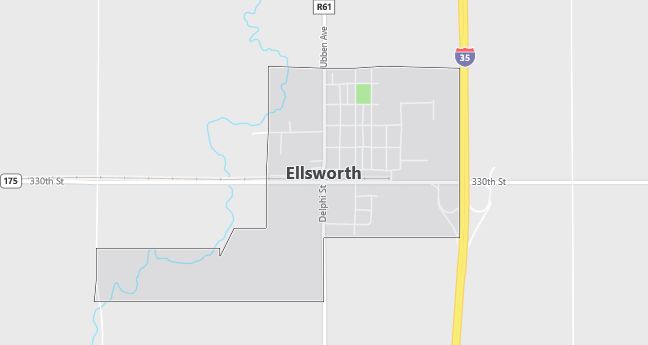 Map of Ellsworth, IA