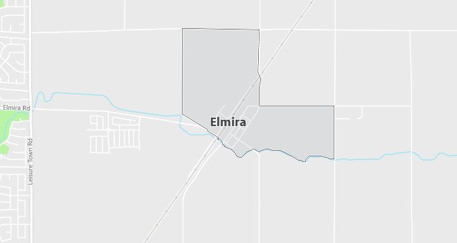 Map of Elmira, CA