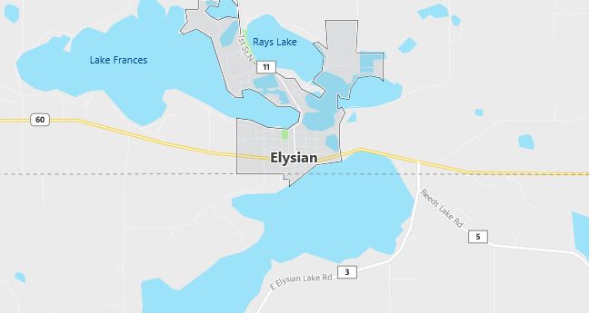 Map of Elysian, MN