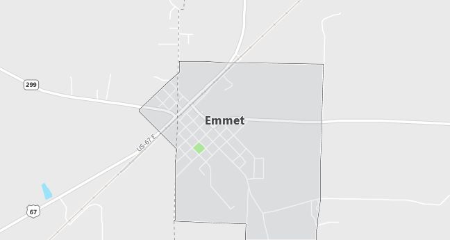 Map of Emmet, AR