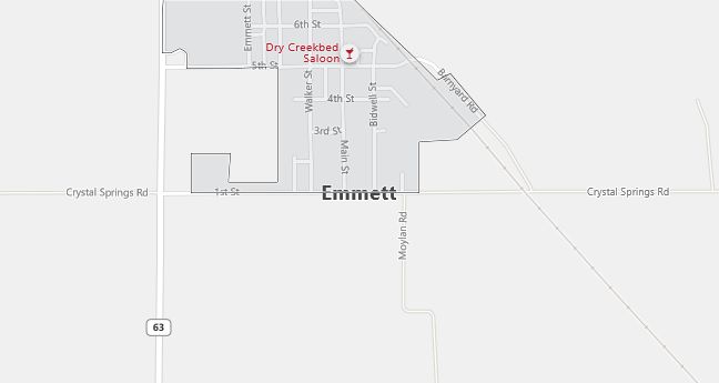 Map of Emmett, KS