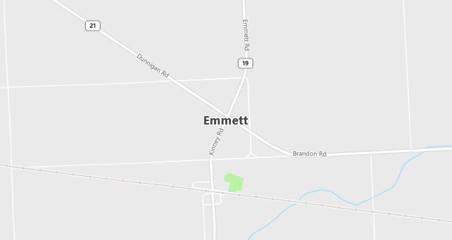 Map of Emmett, MI