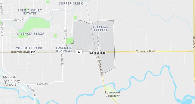 Map of Empire, CA