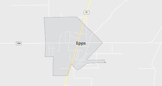 Map of Epps, LA