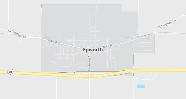 Map of Epworth, IA