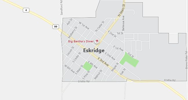 Map of Eskridge, KS