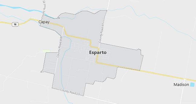 Map of Esparto, CA