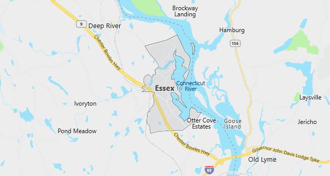 Map of Essex, CT