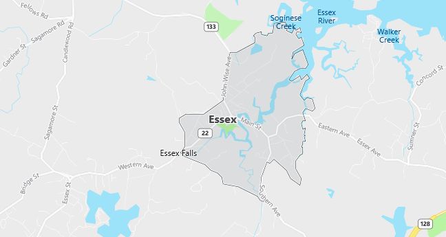 Map of Essex, MA