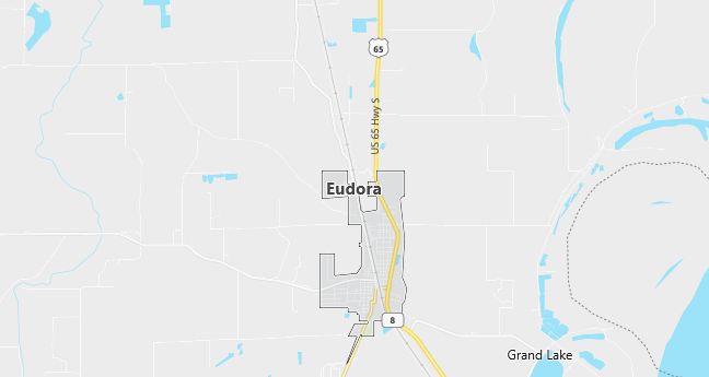 Map of Eudora, AR