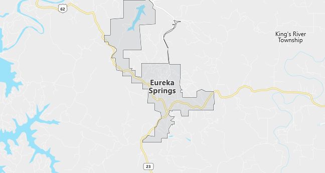 Map of Eureka Springs, AR