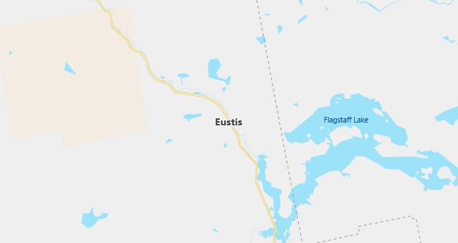 Map of Eustis, ME