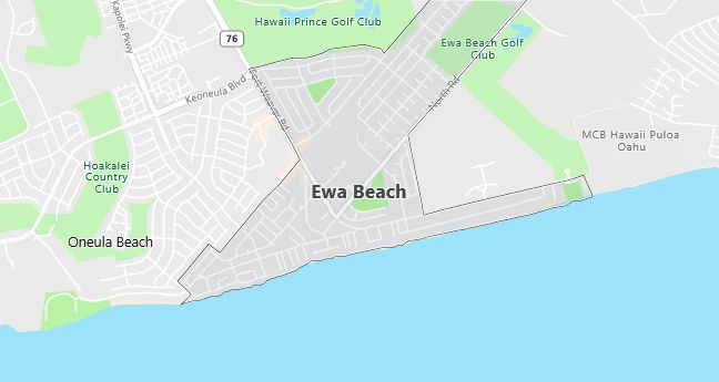 Map of Ewa Beach, HI