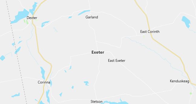 Map of Exeter, ME