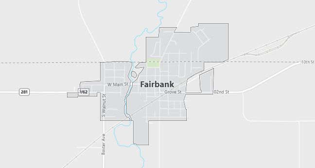 Map of Fairbank, IA