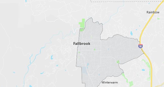 Map of Fallbrook, CA