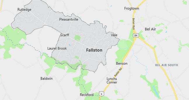 Map of Fallston, MD