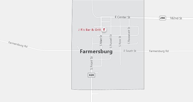 Map of Farmersburg, IA