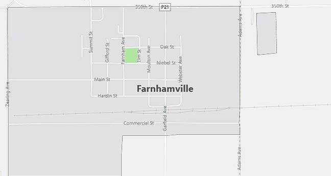 Map of Farnhamville, IA