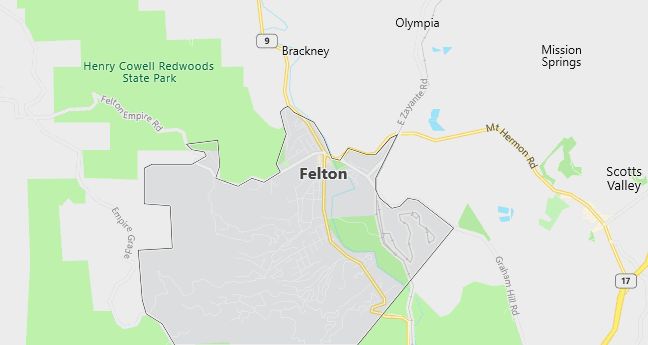 Map of Felton, CA